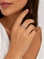 Anello Vidali Gioielli Donna in Oro bianco Zircone ANOR-79-34 - ANOR-79-34